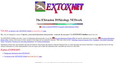 Desktop Screenshot of extoxnet.orst.edu
