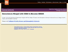 Tablet Screenshot of geo.orst.edu